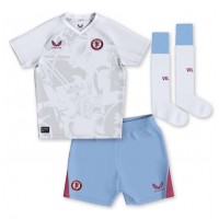 Camisa de Futebol Aston Villa Boubacar Kamara #44 Equipamento Secundário Infantil 2023-24 Manga Curta (+ Calças curtas)